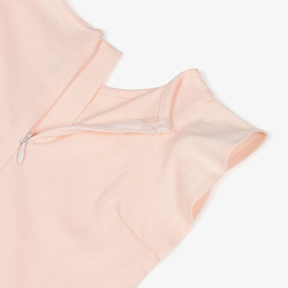 Chloé-Girls Light Pink Knitted Dress | Childrensalon Outlet