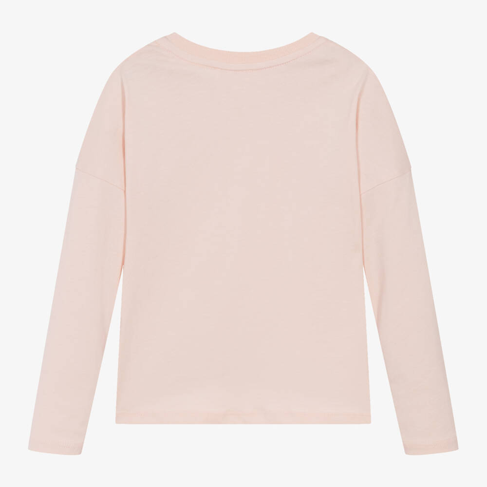 Chloé-Girls Long Sleeve Pink Top | Childrensalon Outlet