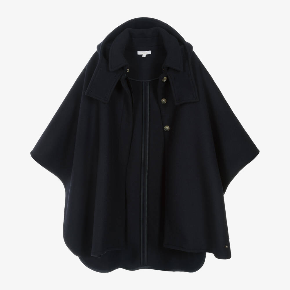 كلوي-كيب بهودي صوف لون كحلي للبنات | Childrensalon Outlet