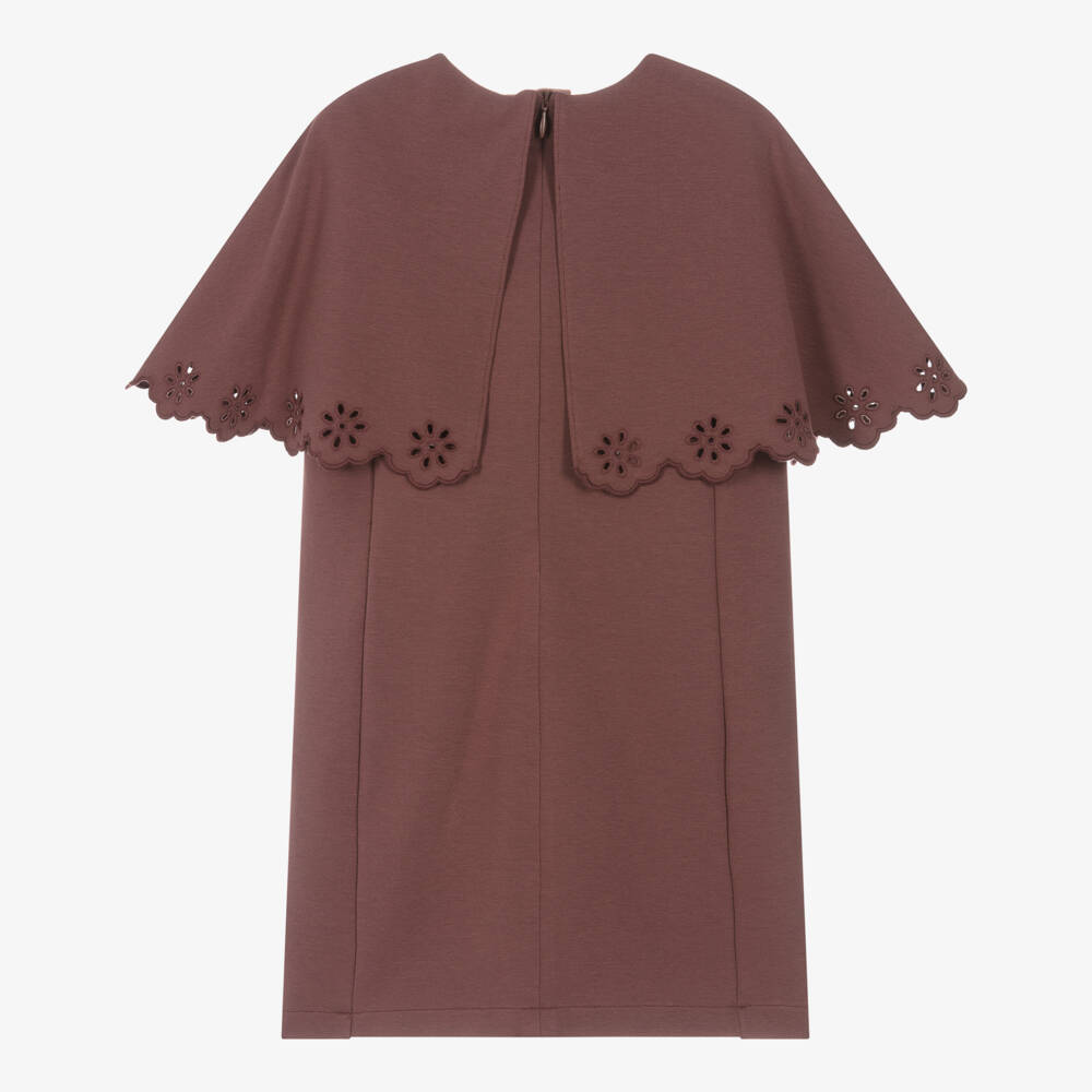 Chloé-فستان كاب ناعم باللون الوردي للبنات | Childrensalon Outlet