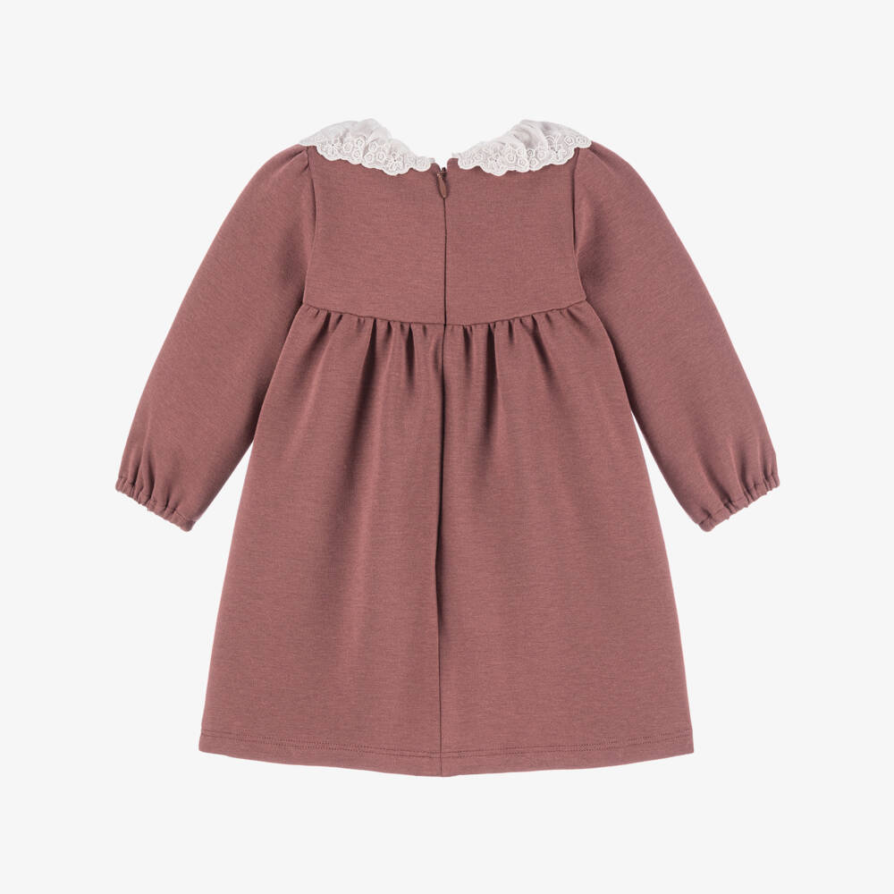 Chloé-Girls Mulberry Pink Cotton Milano Jersey Dress | Childrensalon Outlet