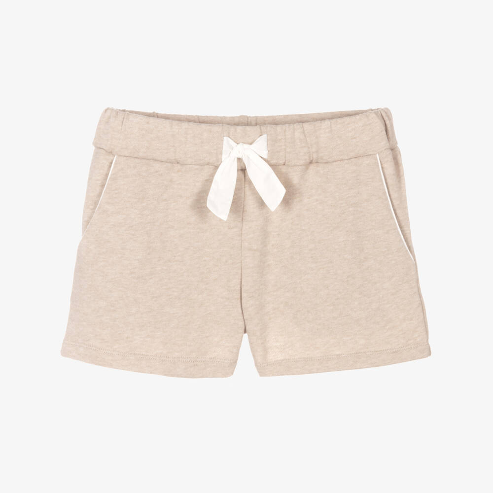 Chloé-Шорты из хлопка натурального оттенка для девочек | Childrensalon Outlet