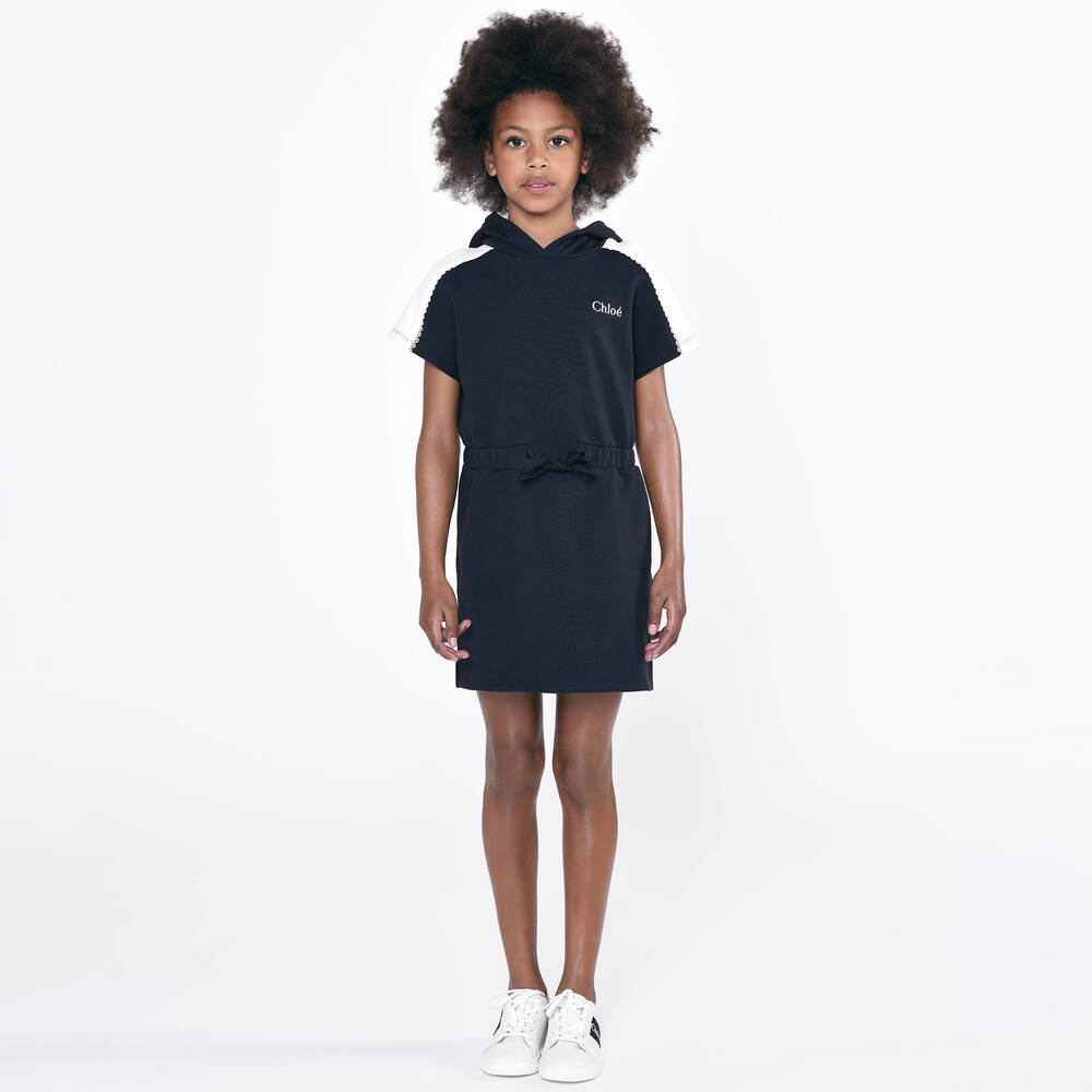 Navy blue hoodie dress sales