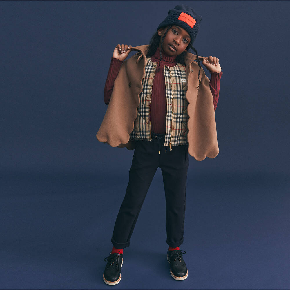 Chloé-Girls Navy Blue Jersey Joggers | Childrensalon Outlet