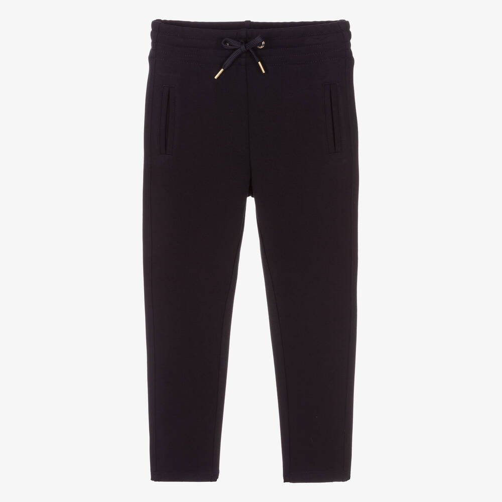 Chloé - Navyblaue Jersey-Jogginghose (M) | Childrensalon