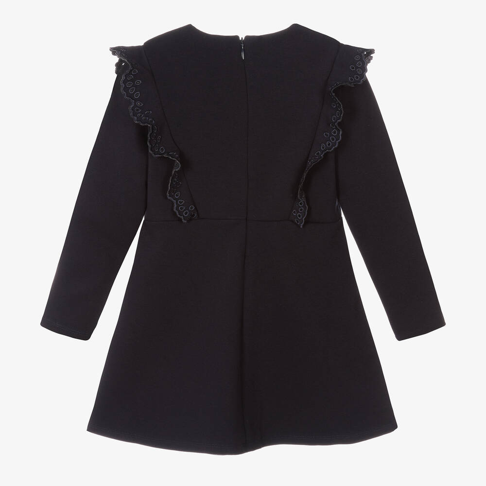 Chloe Girls Navy Blue Milano Dress Childrensalon Outlet