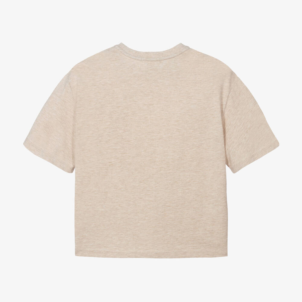 Chloé-Girls Organic Cotton Floral Tee | Childrensalon Outlet