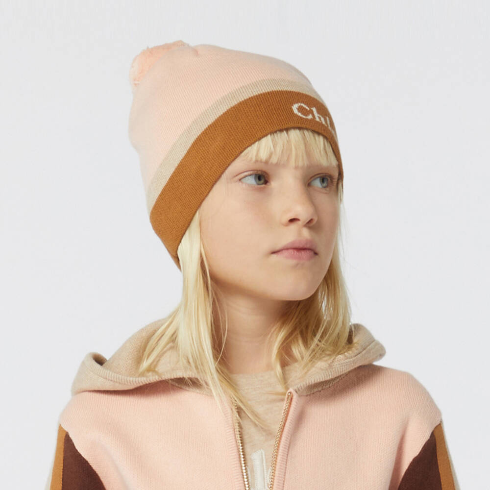 Chloé-Girls Organic Cotton Wool Hat | Childrensalon Outlet