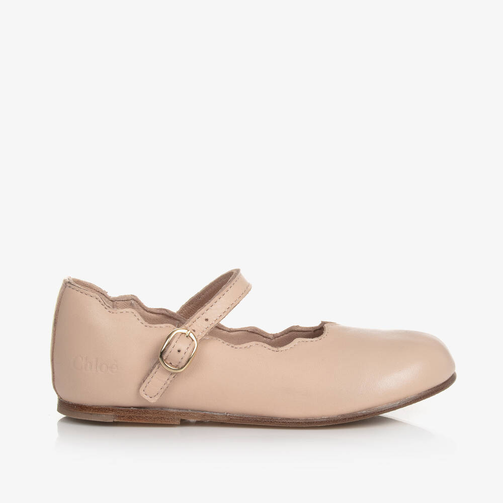 Chloé-Розовые балетки с пряжками для девочек | Childrensalon Outlet