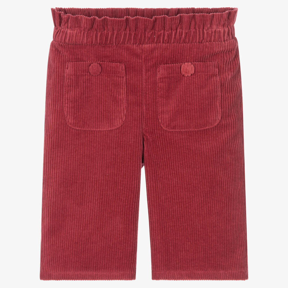 Chloé-Girls Pink Corduroy Trousers | Childrensalon Outlet