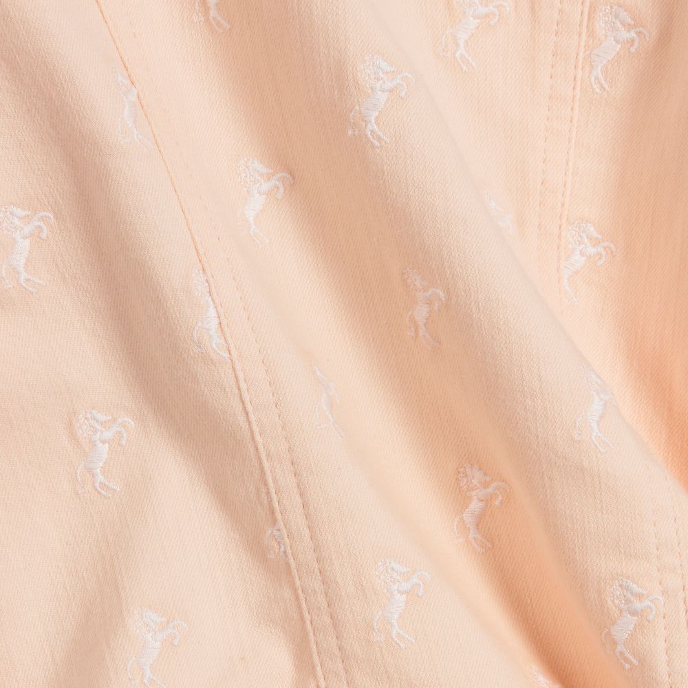 Chloé-Girls Pink Cotton Drill Jacket | Childrensalon Outlet