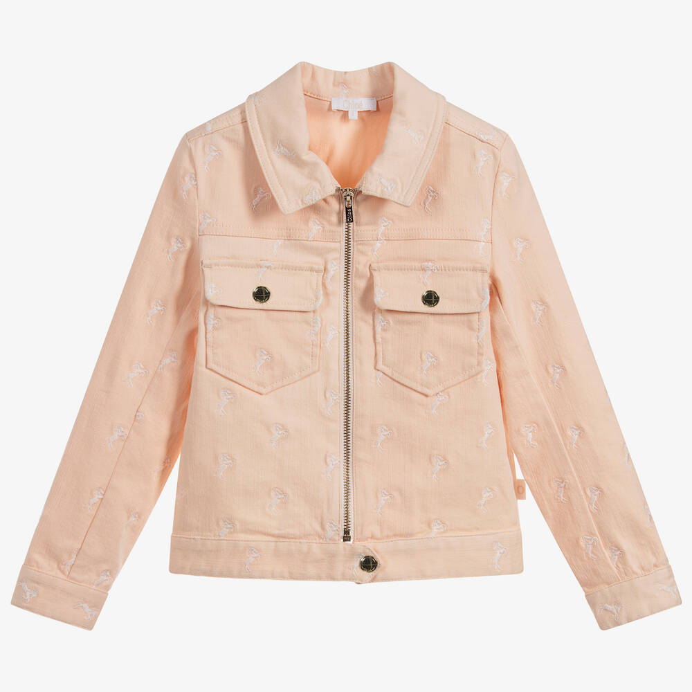 Pink cotton jacket top