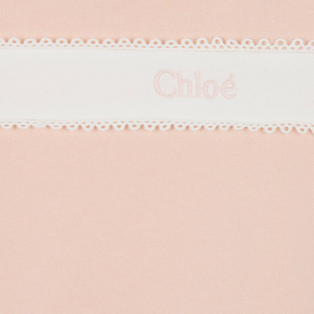 Chloé-Розовый хлопковый свитшот | Childrensalon Outlet