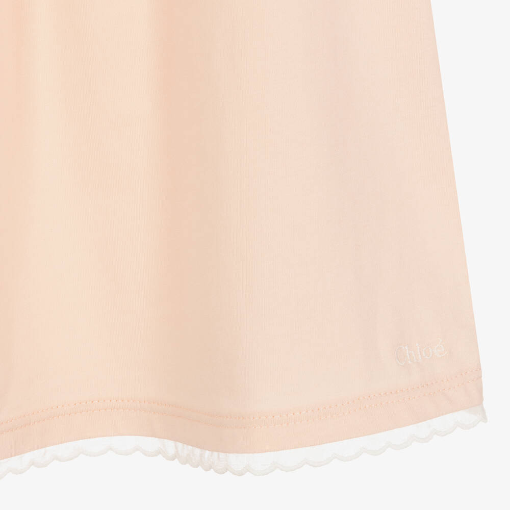 كلوي-قميص نوم قطن عضوي لون زهري للبنات | Childrensalon Outlet