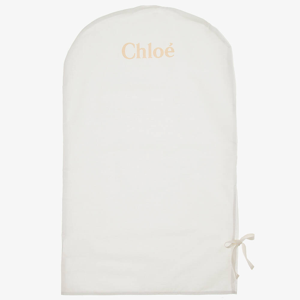 Chloé-Girls Pink Crêpe Dress | Childrensalon Outlet