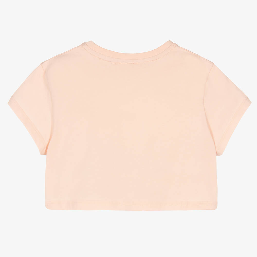 Tシャツ・カットソー CHLOE Woman T-Shirt Pink CH25AJH20173 6B1 Chloé Pink cotton T-shirt with logo | TheDoubleF