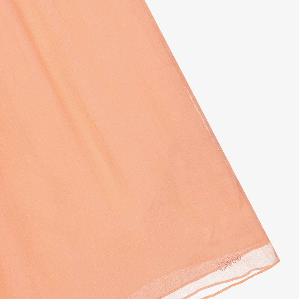Chloé-Розовое платье из шелка и шифона | Childrensalon Outlet