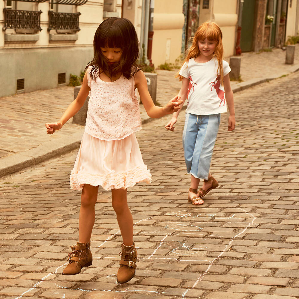 【Chloe】プリント silk-creponスカート Chloe - Printed silk-crepon skirt Chloe