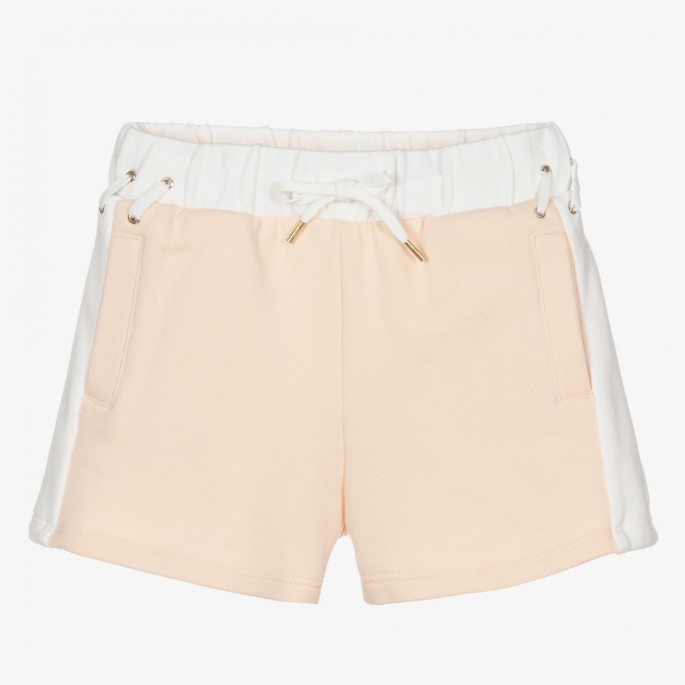 Chloé - Girls Pink Sweatshirt Shorts | Childrensalon