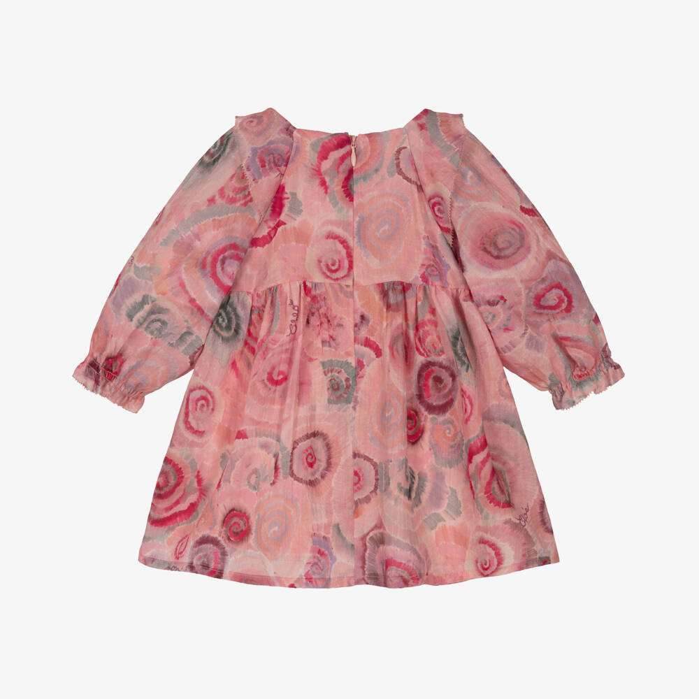 Chloé-Girls Pink Wool Swirl Dress | Childrensalon Outlet