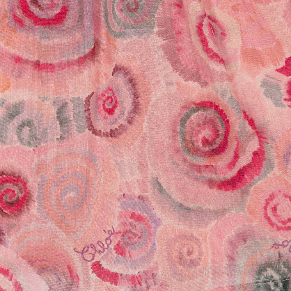 Chloé-Girls Pink Wool Swirl Dress | Childrensalon Outlet