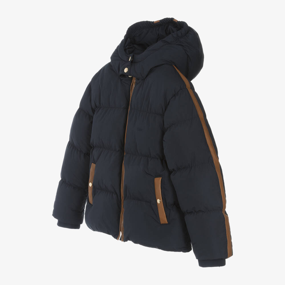 كلوي-جاكيت بافر لون كحلي للبنات | Childrensalon Outlet