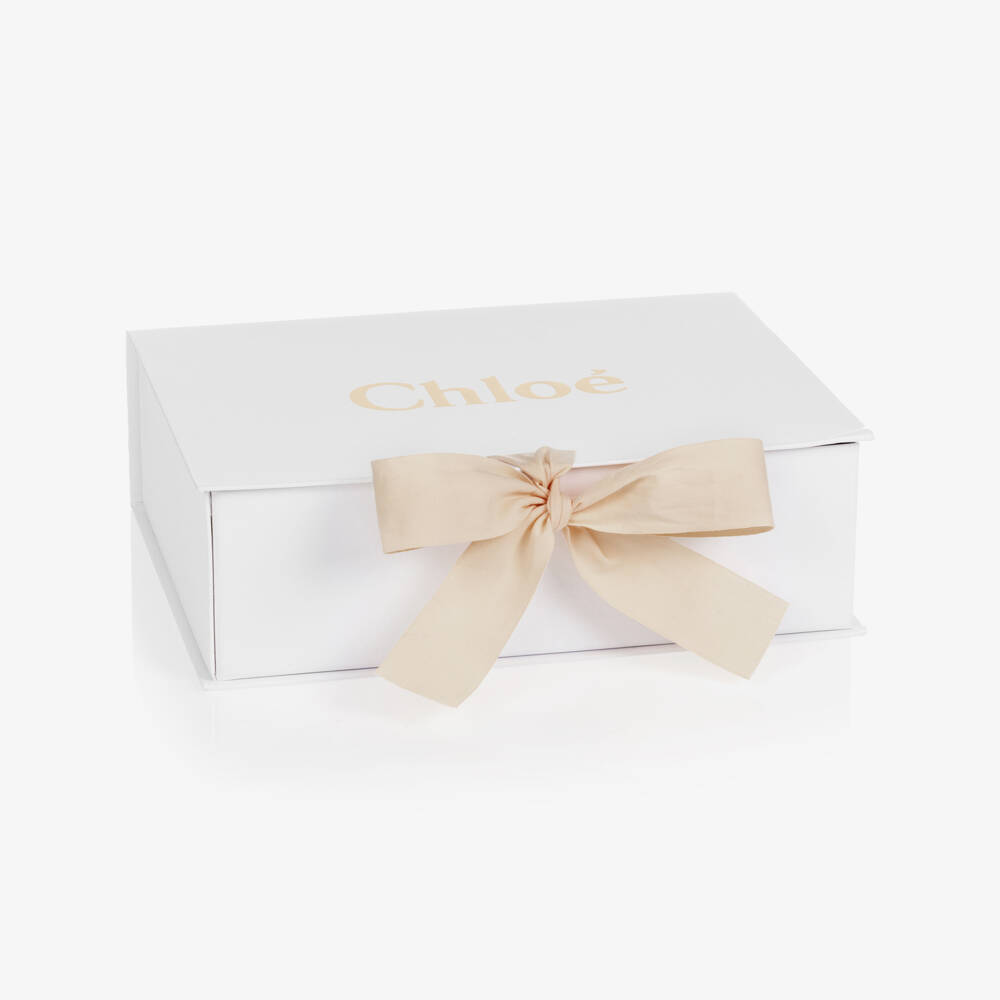 Chloé-Girls Rosy Cotton Onesie Set | Childrensalon Outlet