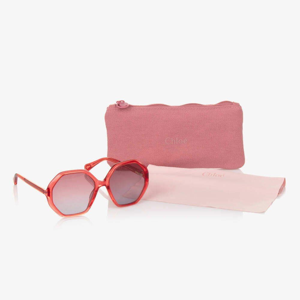 Chloé-Girls Ruby Geometric Shades | Childrensalon Outlet