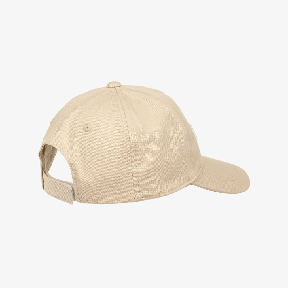 Chloé-Girls Soft Beige Twill Cap | Childrensalon Outlet