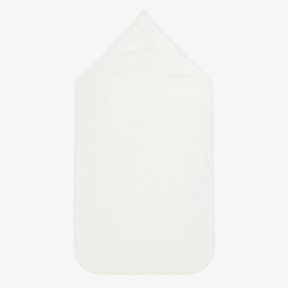 Chloé-Girls Soft Ivory Cotton Cocoon | Childrensalon Outlet