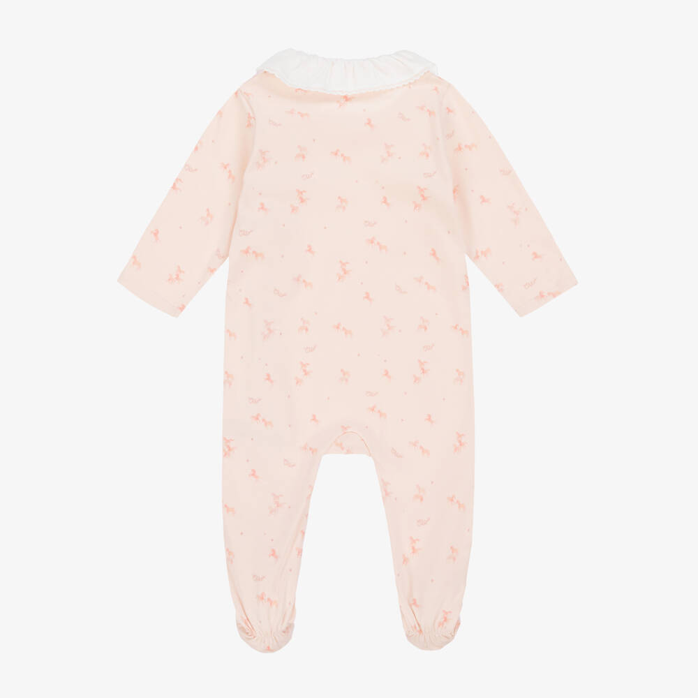 Chloé-Girls Soft Pink Infant Ensemble | Childrensalon Outlet