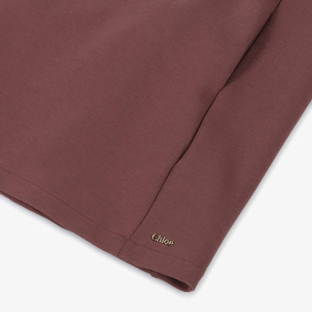 Chloé-فستان كاب ناعم باللون الوردي للبنات | Childrensalon Outlet