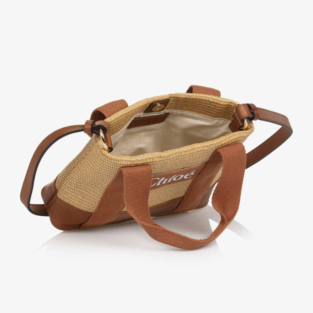 Chloé-Girls Tan & Cream Shoulder Purse | Childrensalon Outlet