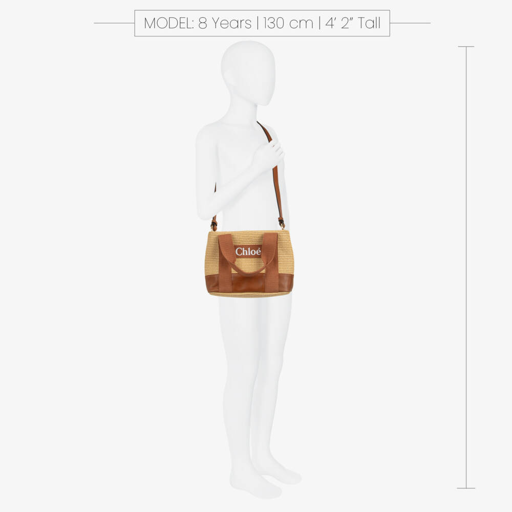 Chloé-Girls Tan & Cream Shoulder Purse | Childrensalon Outlet