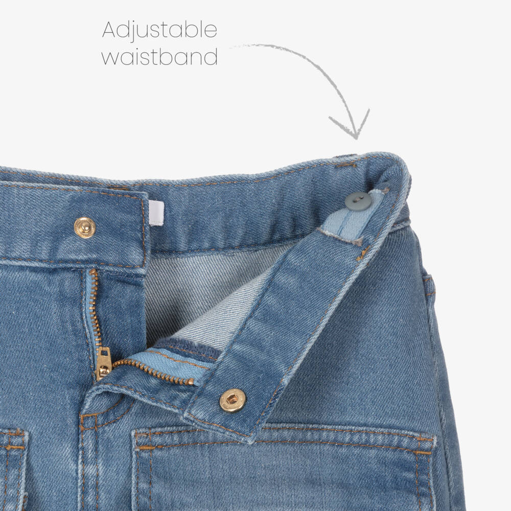 Chloé-Girls Trendy Blue Denim Skirt | Childrensalon Outlet
