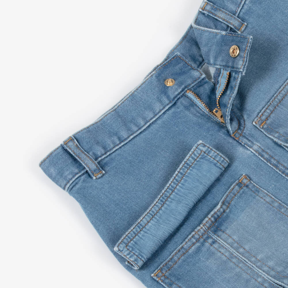 Chloé-Girls Trendy Blue Denim Skirt | Childrensalon Outlet