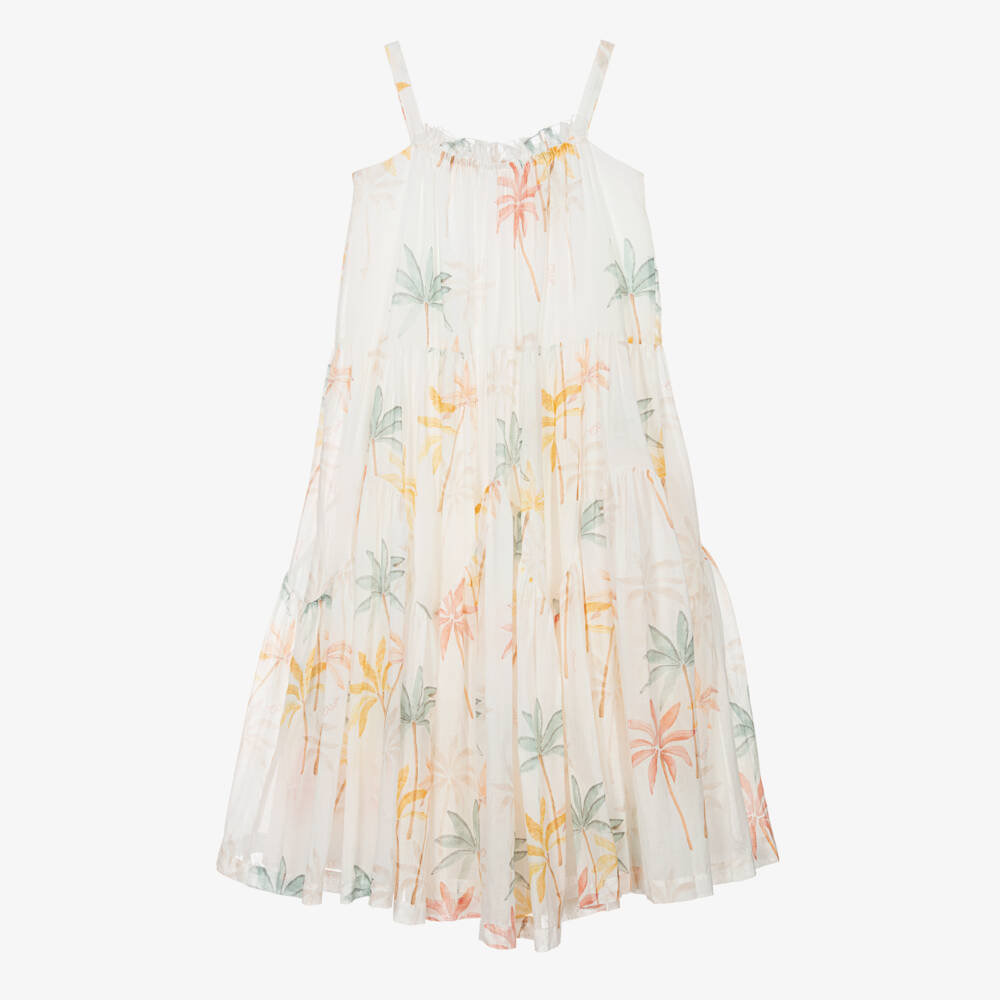 Chloé-Летнее платье из хлопка с тропическим принтом для девочек | Childrensalon Outlet