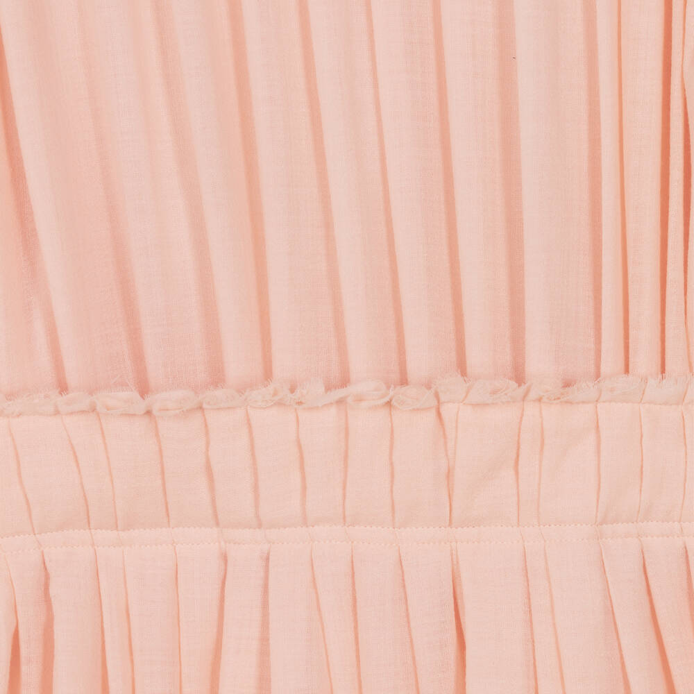 Chloé-Girls Wool Dress with Pleats | Childrensalon Outlet