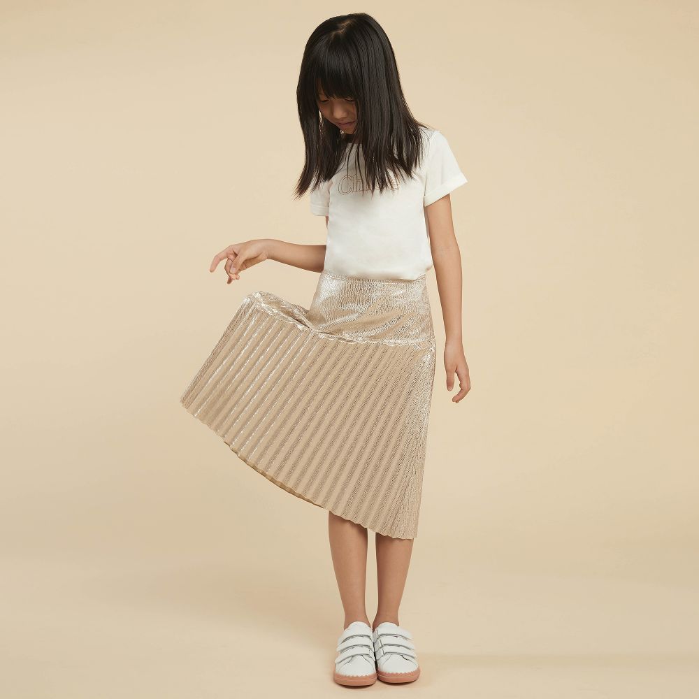 Jupe dorée on sale fille