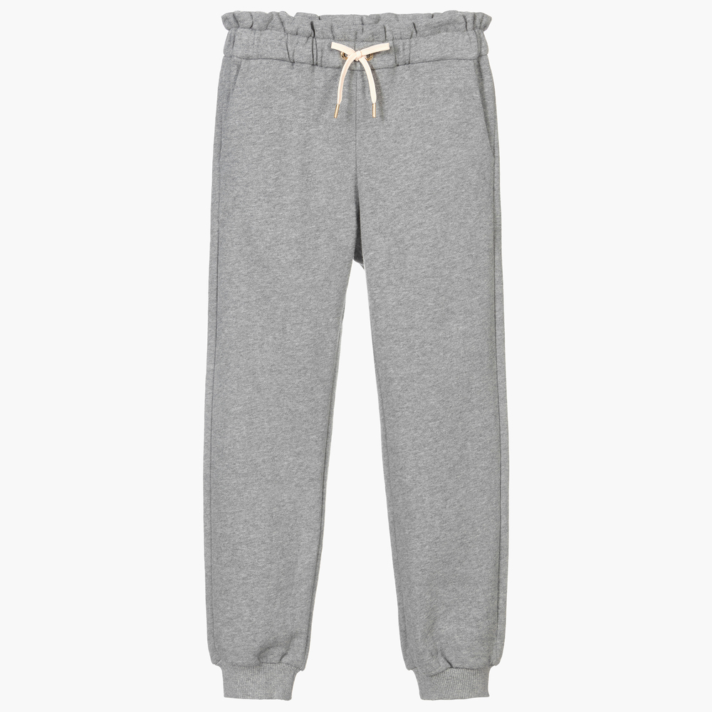 Chloé - Grey Organic Cotton Joggers | Childrensalon