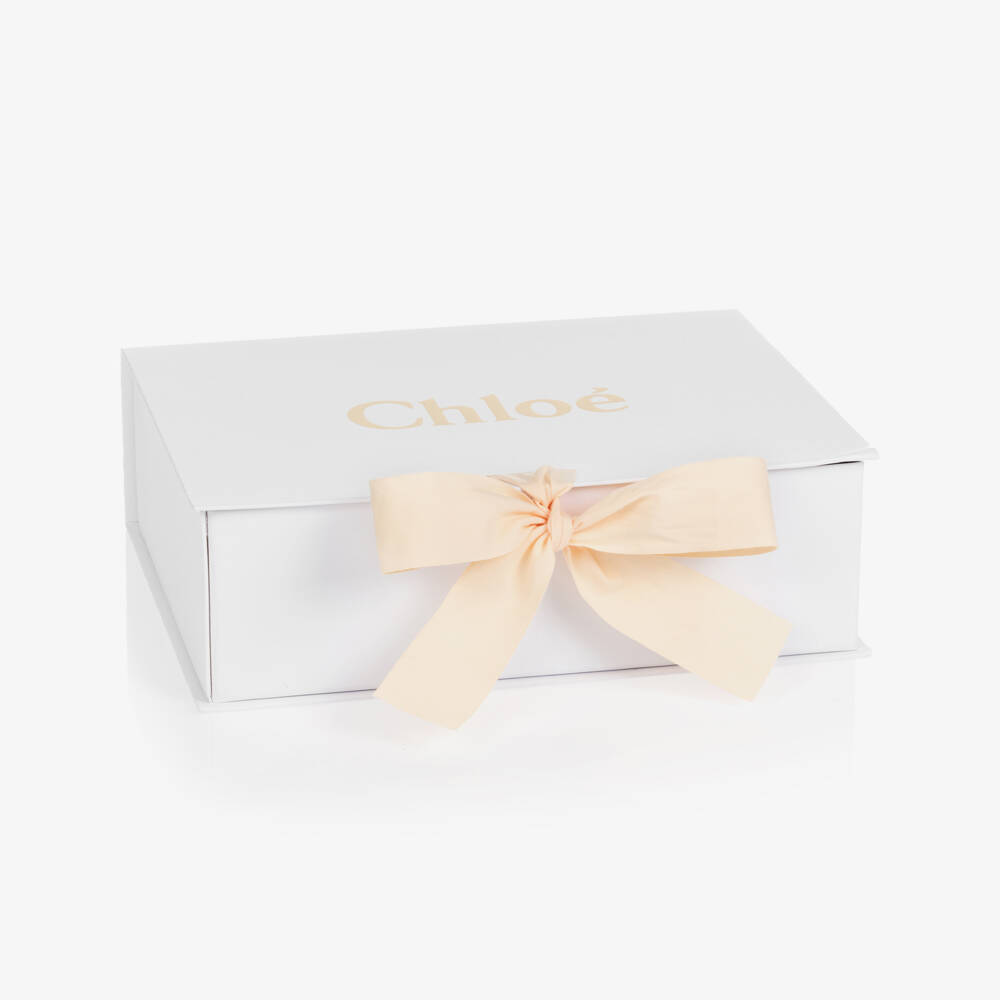 Chloé-Ivory Baby Ensemble: Grow & Bibs | Childrensalon Outlet