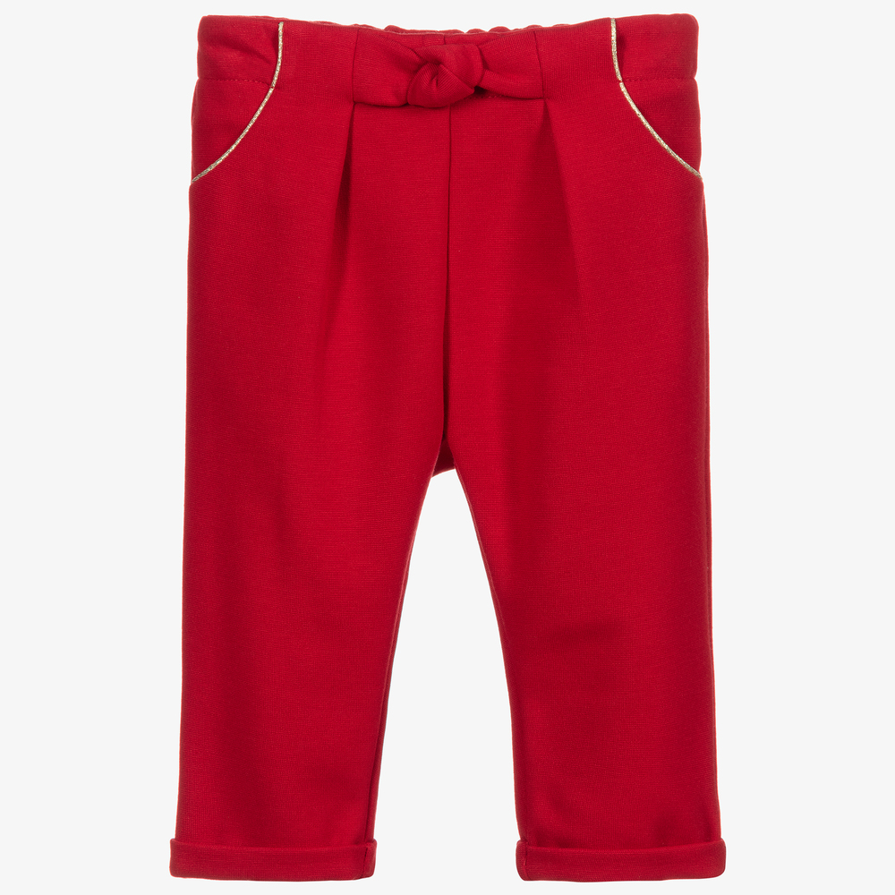 Chloé - Pantalon rouge en jersey Milano | Childrensalon