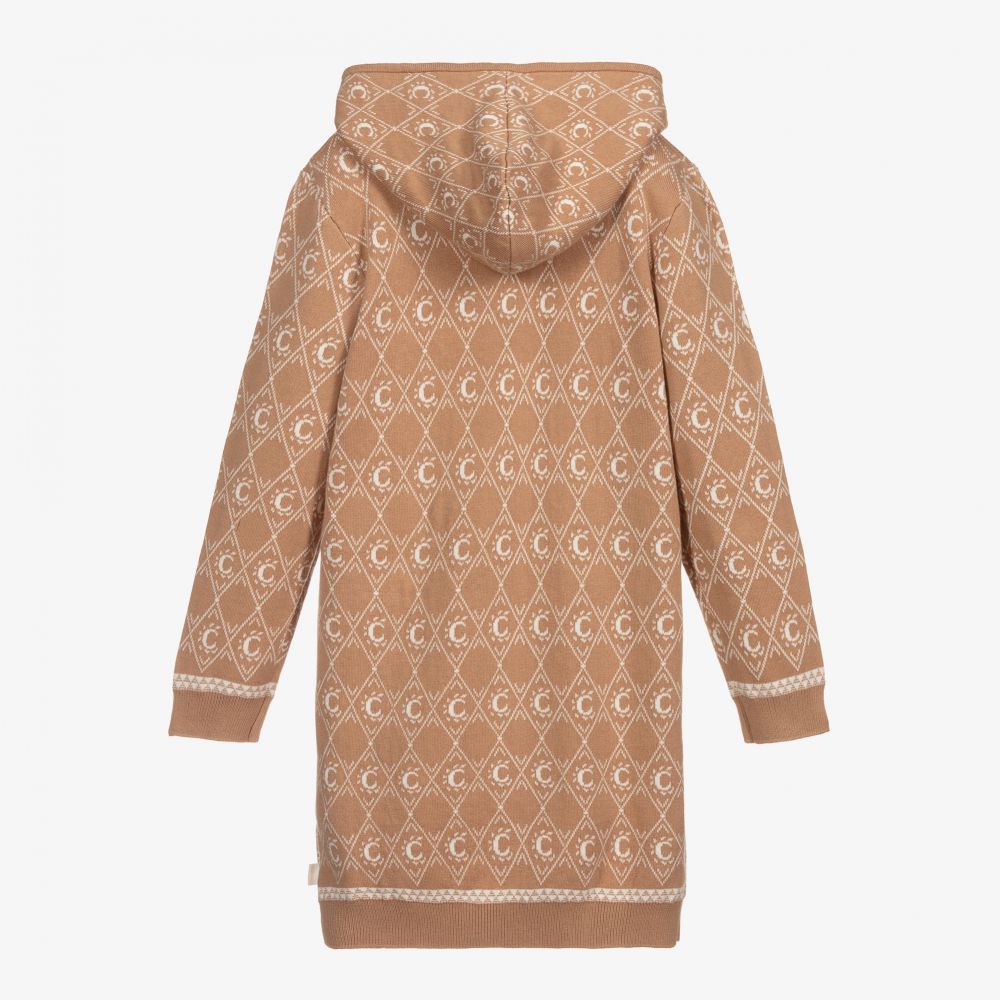 Chloé-Teen Beige Logo Knitted Dress | Childrensalon Outlet