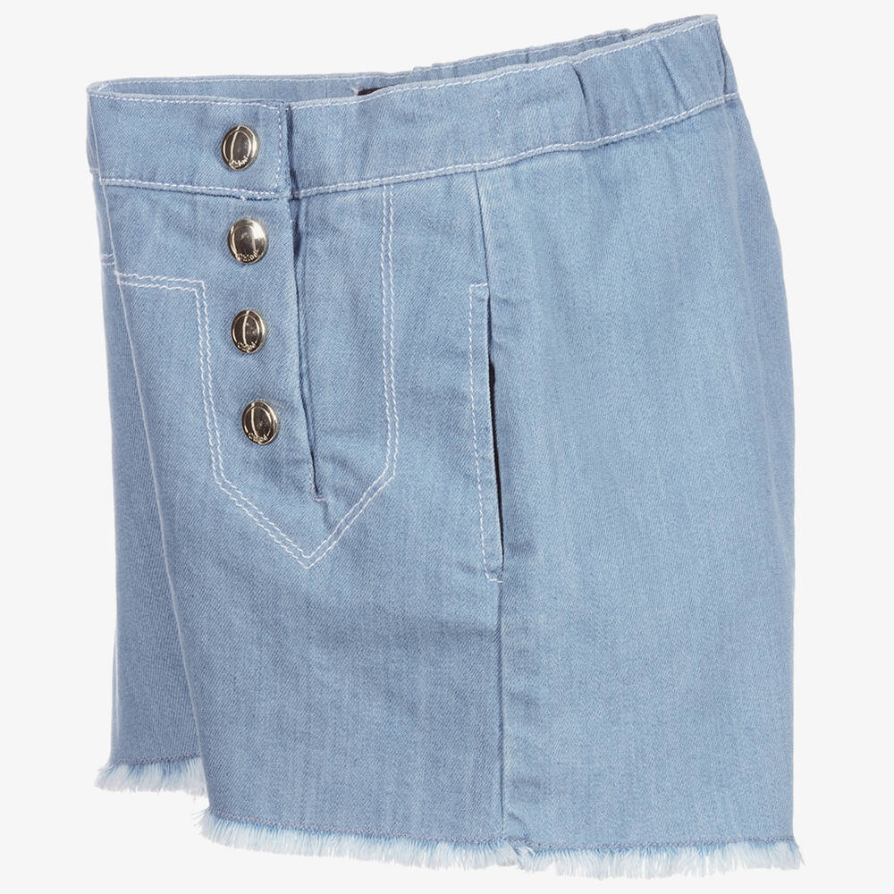 Chloé-Голубые джинсовые шорты для подростков | Childrensalon Outlet