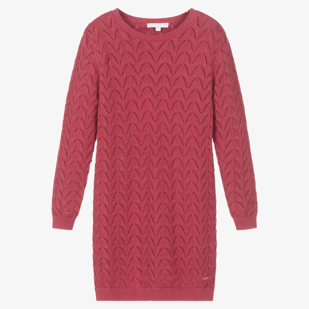 Chloé - Teen Girl Pink Knitted Dress | Childrensalon