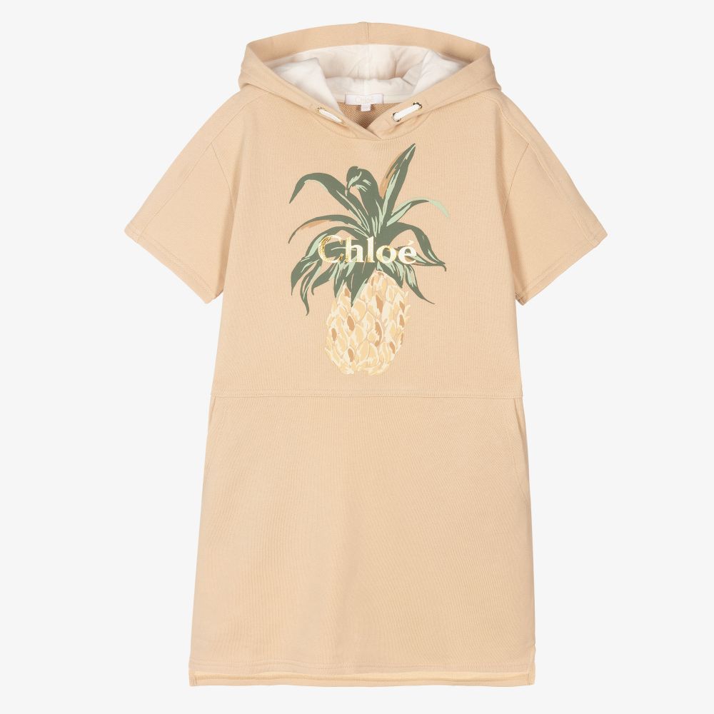 Chloé - Teen Girls Beige Cotton Dress | Childrensalon