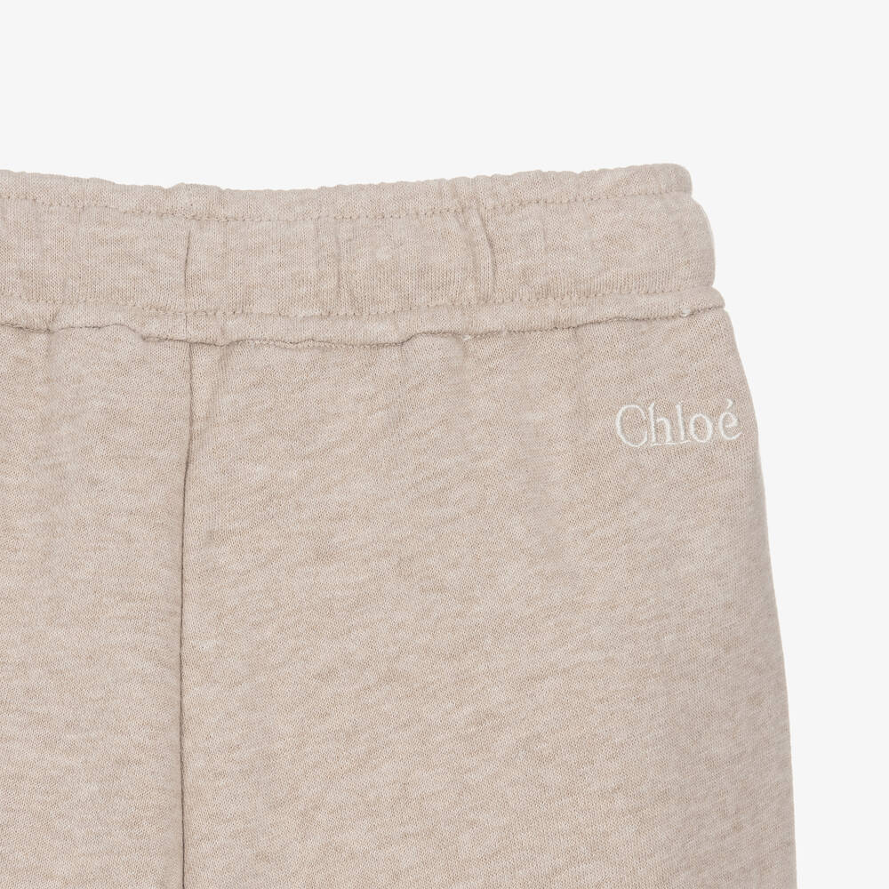 Chloé-Teen Girls Beige Cotton Wide-Leg Joggers | Childrensalon Outlet