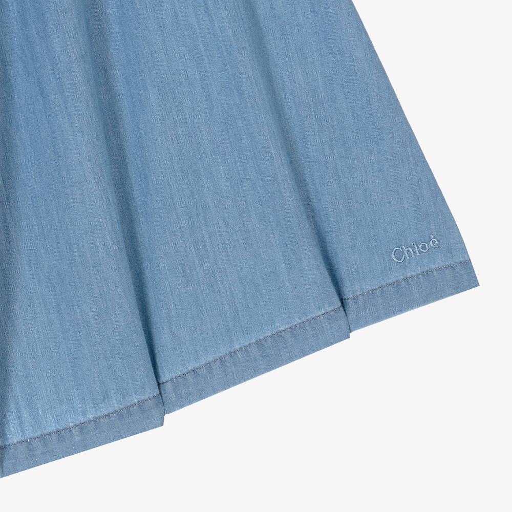 Chloé-Teen Girls Blue Chambray Dress | Childrensalon Outlet