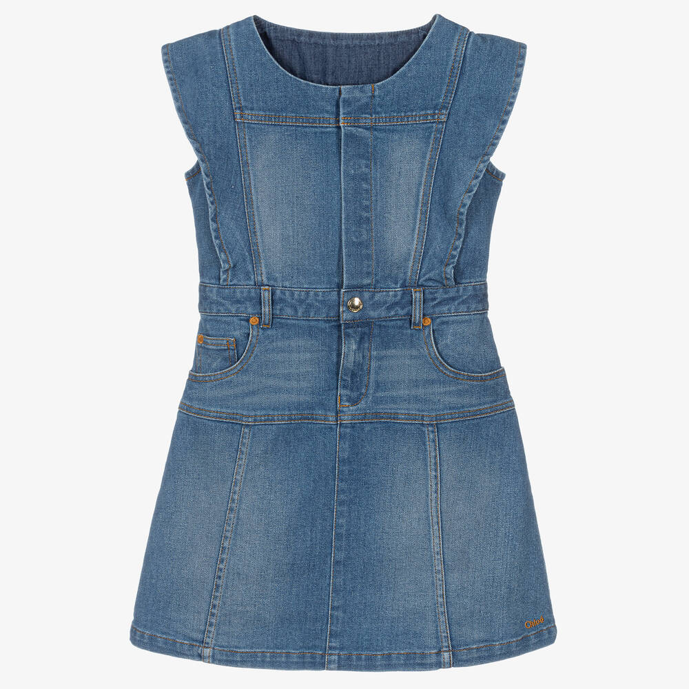 Chloé - Teen Girls Blue Denim Dress | Childrensalon