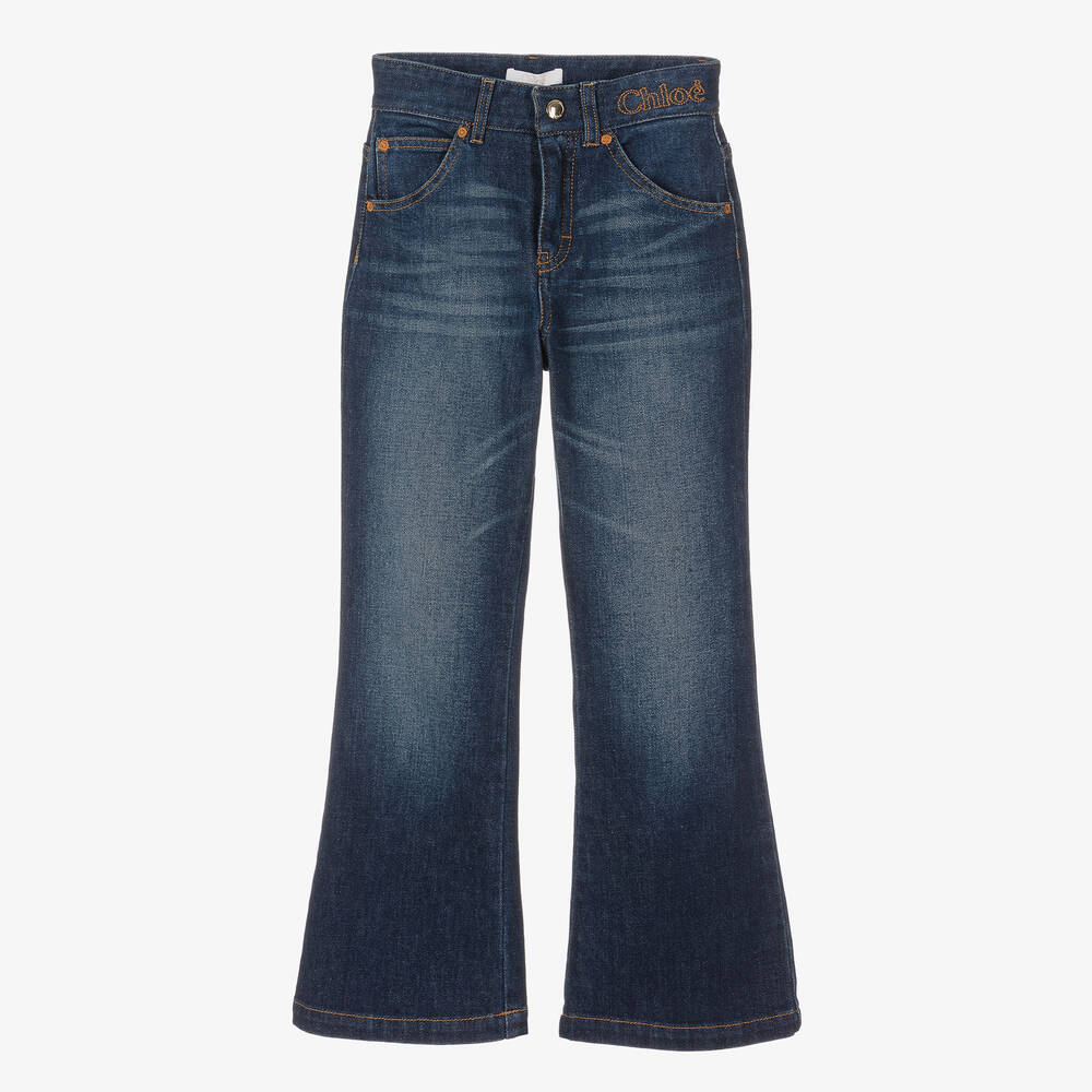 Chloé - Blaue Teen Denim-Jeans mit Schlag | Childrensalon
